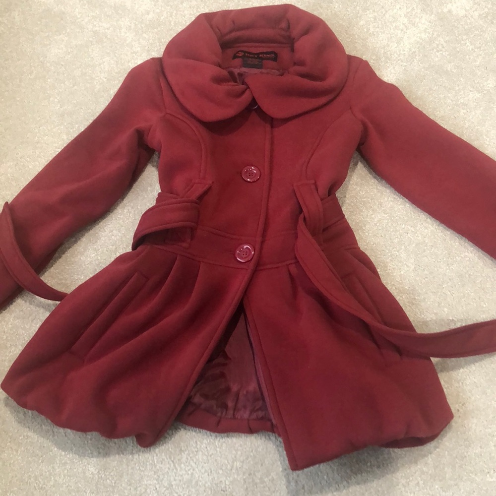 Hot Kiss Outerwear red pea coat